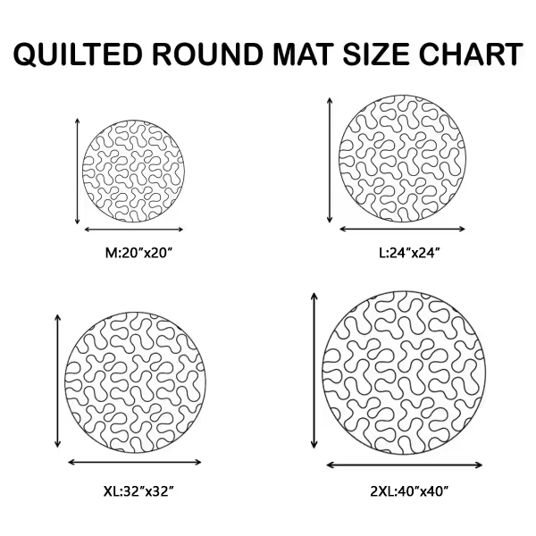 🎉 🎃3D visual effects Skeleton Vortex Quilted Round Halloween Rug